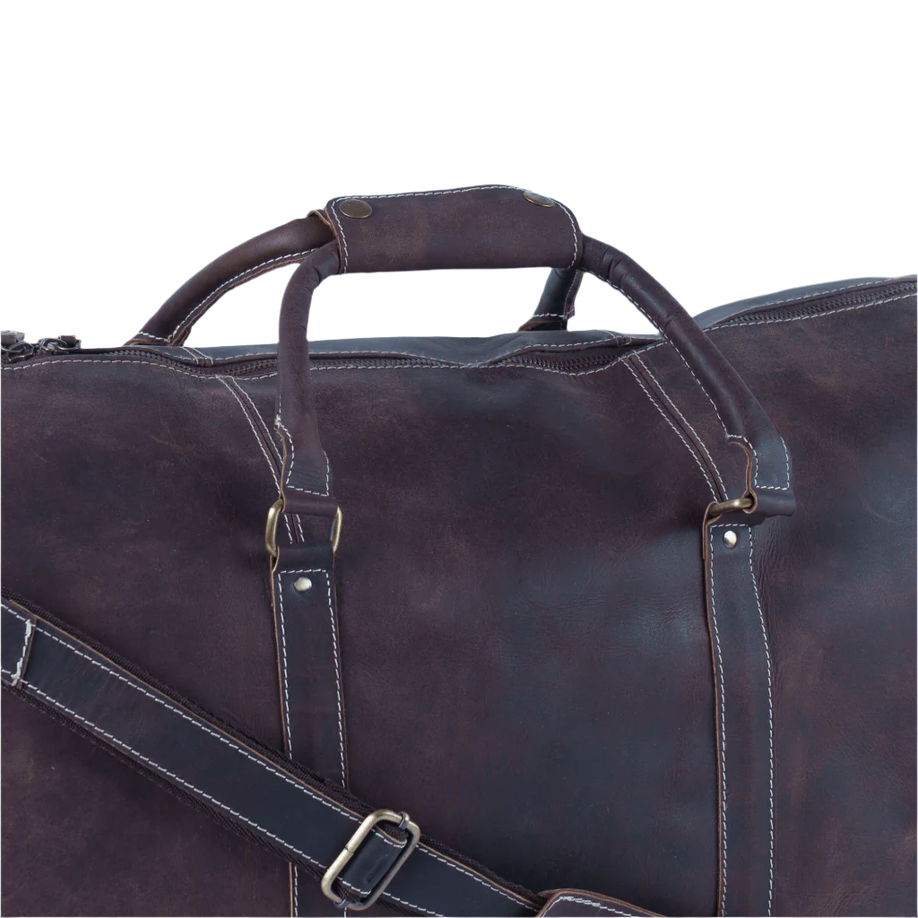 Havynhide Hyderabad Leather Duffle Bag by Havynhide — view 5 of 8