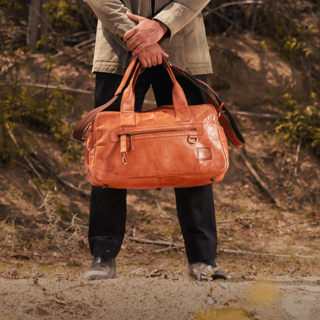 Havynhide Jaipur Leather Duffle Bag by Havynhide — view 6 of 7