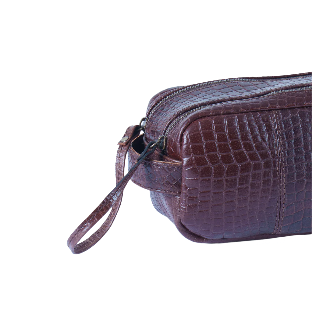 Khan leather toiletry bag by Havynhide — view 4 of 6
