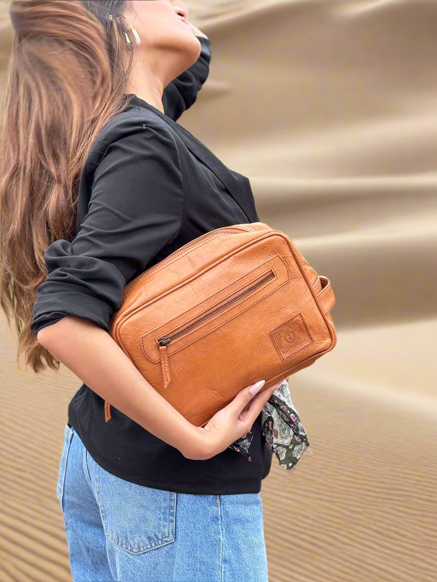 Roshan leather travel pouch by Havynhide — view 7 of 7