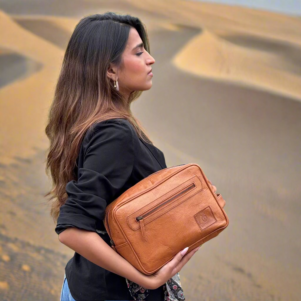 Roshan leather travel pouch by Havynhide — view 2 of 7