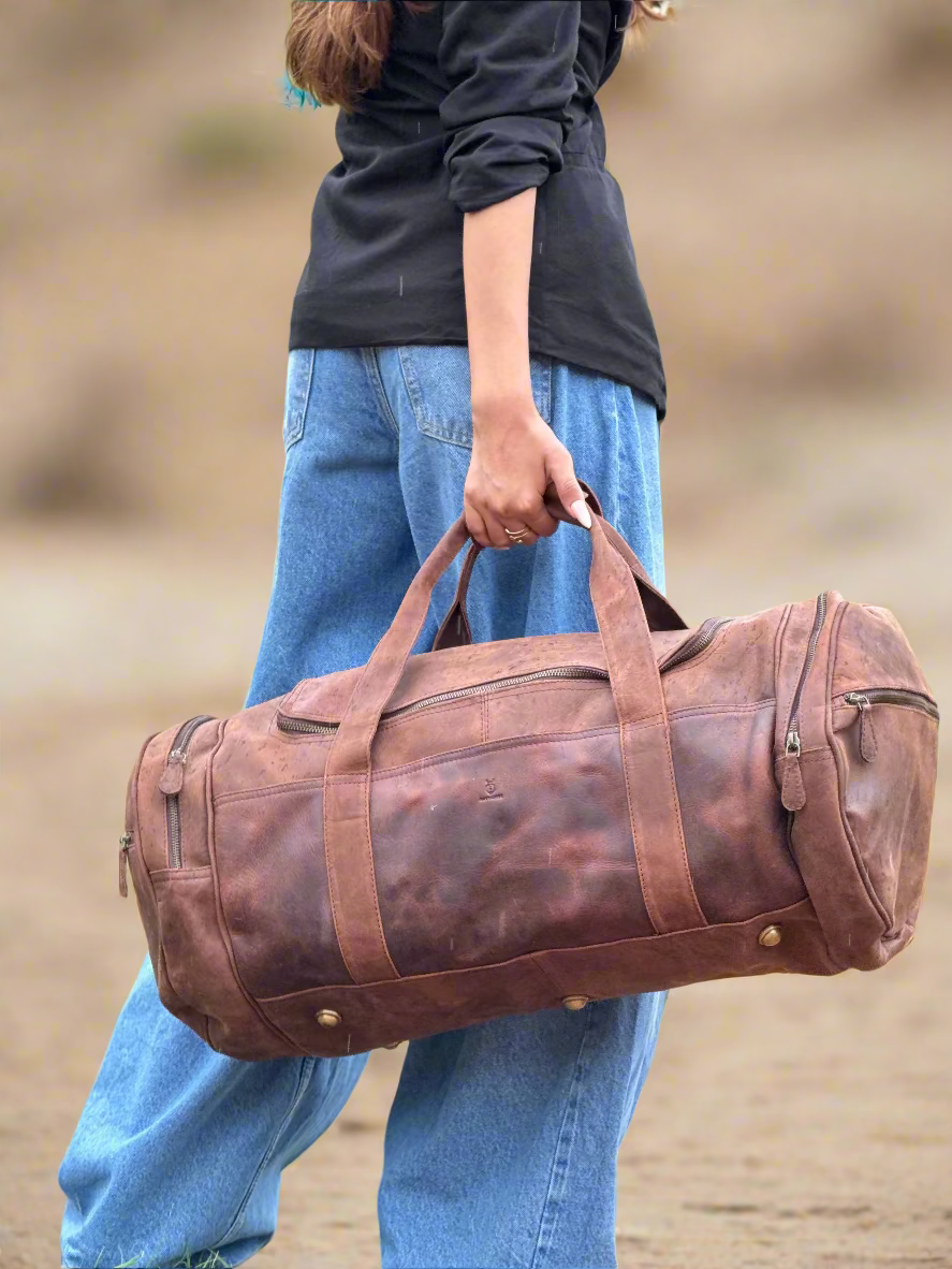 Havynhide Manali Leather Duffle Bag by Havynhide — view 7 of 7