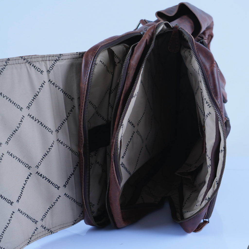 Tendulkar leather backpack by Havynhide — view 8 of 8
