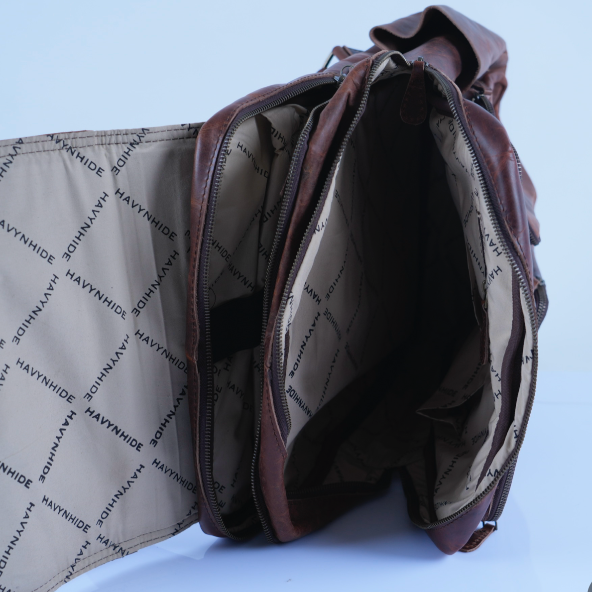 Tendulkar leather backpack by Havynhide — view 8 of 8
