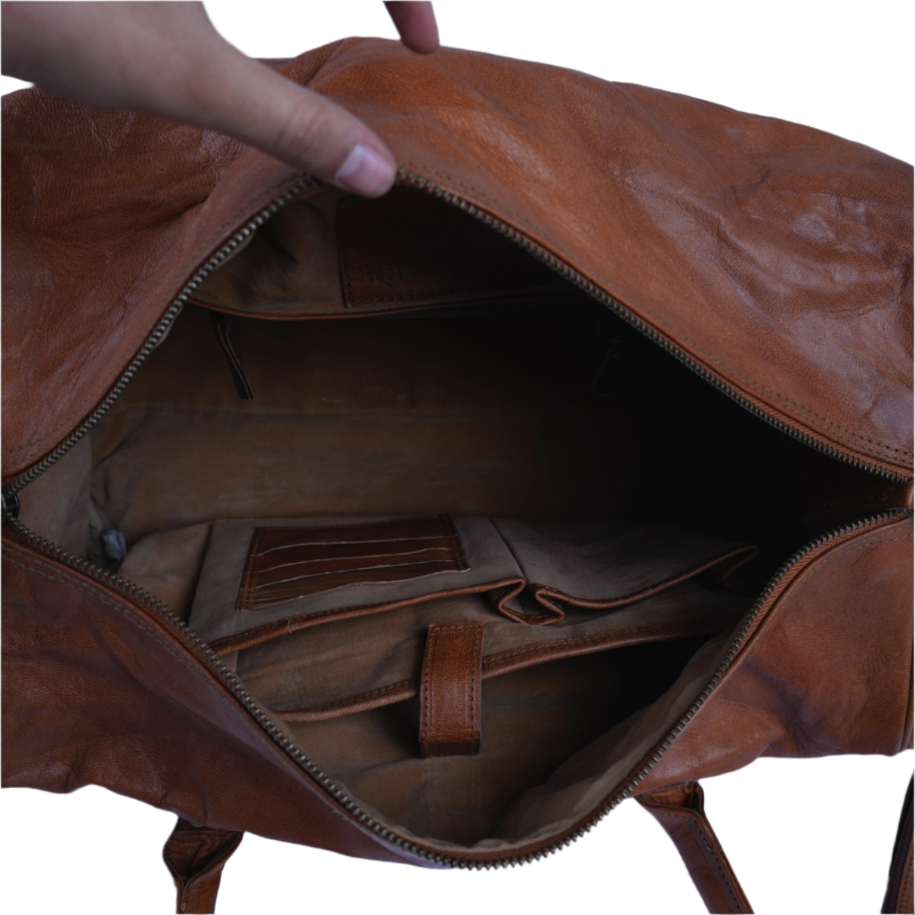 Havynhide Ahmedabad Leather Duffle Bag by Havynhide — view 7 of 8