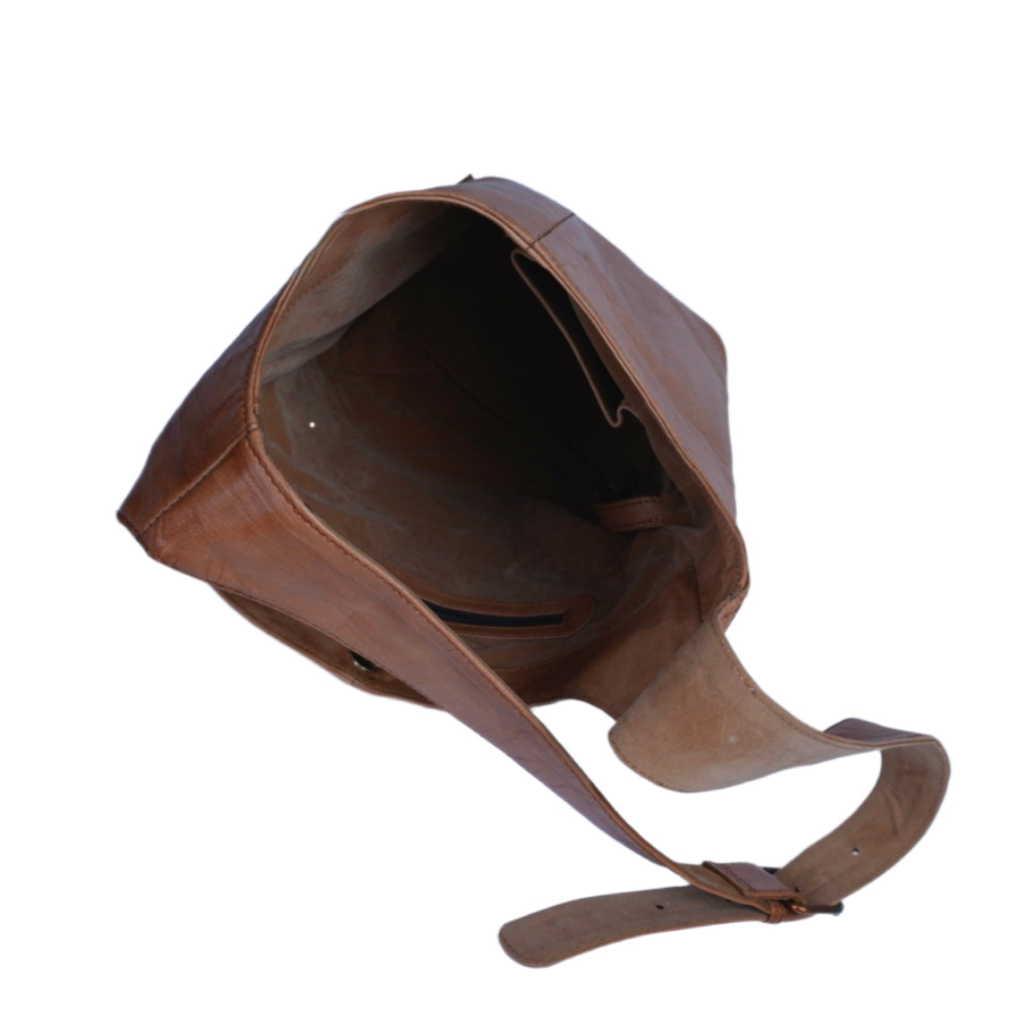 Interior of Havynhide Madhubala full grain leather tote bag
