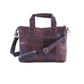 Front view of Havynhide Naik leather messenger bag
