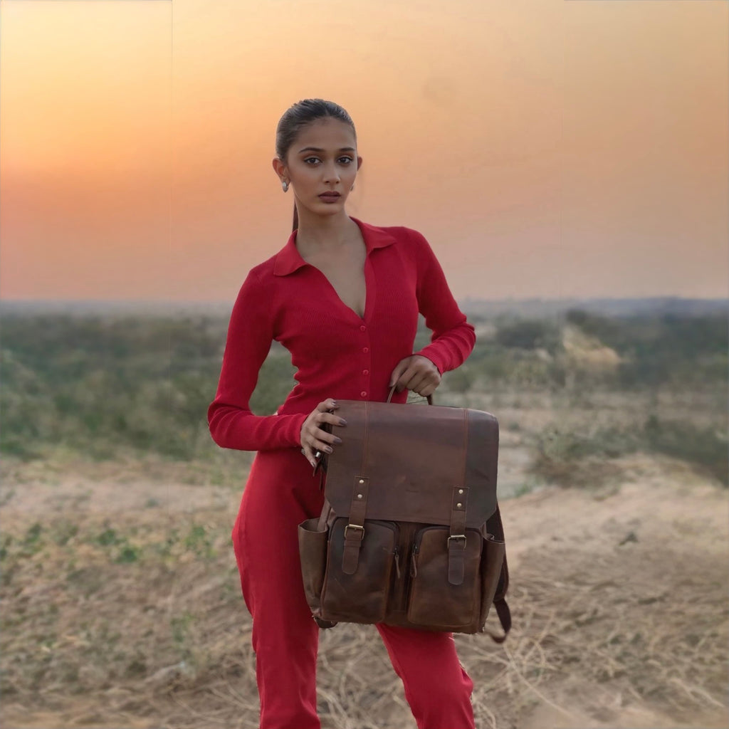 Tendulkar leather backpack by Havynhide — view 2 of 8