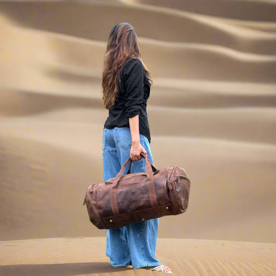 Havynhide Manali Leather Duffle Bag by Havynhide — view 2 of 7